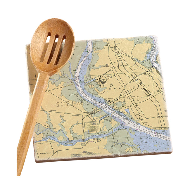 Ashley River, SC- Marble Trivet