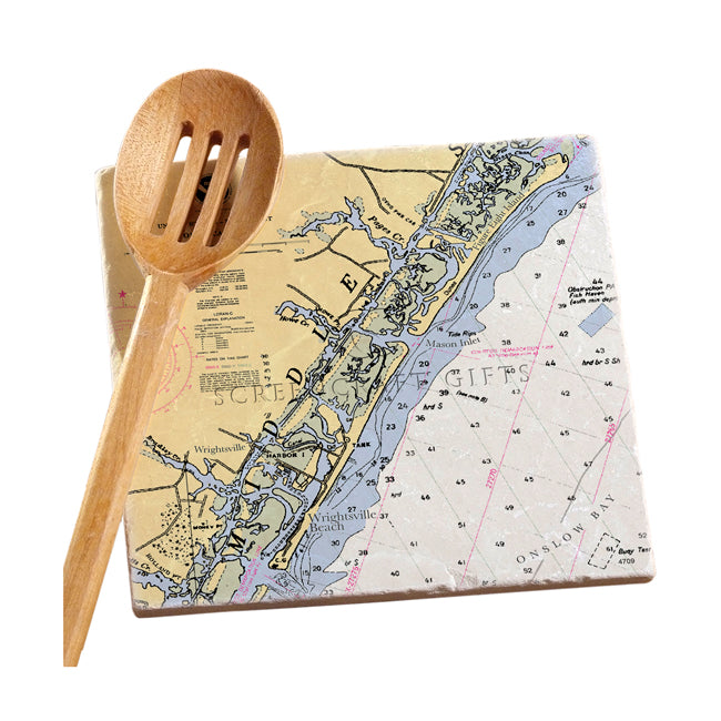 Wrightsville Beach, NC - Marble Trivet