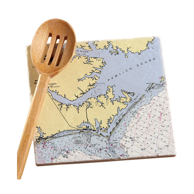 New Bern, NC - Marble Trivet