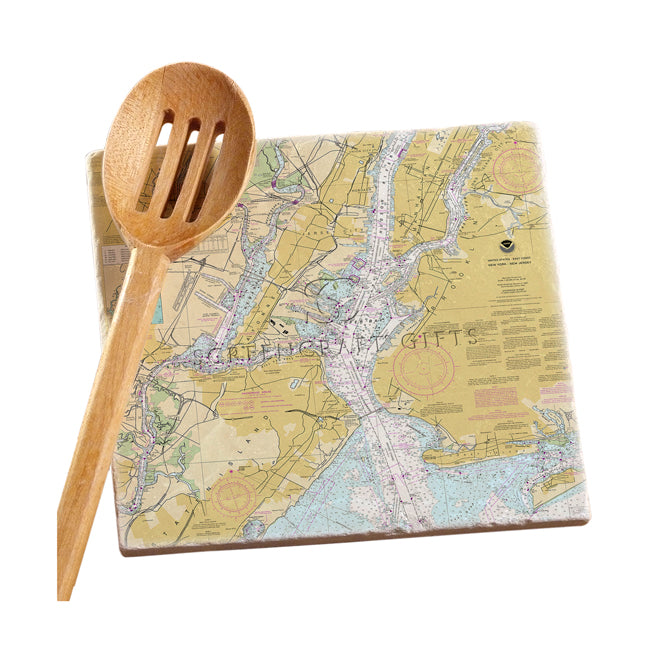 Jersey City, NJ - Marble Trivet