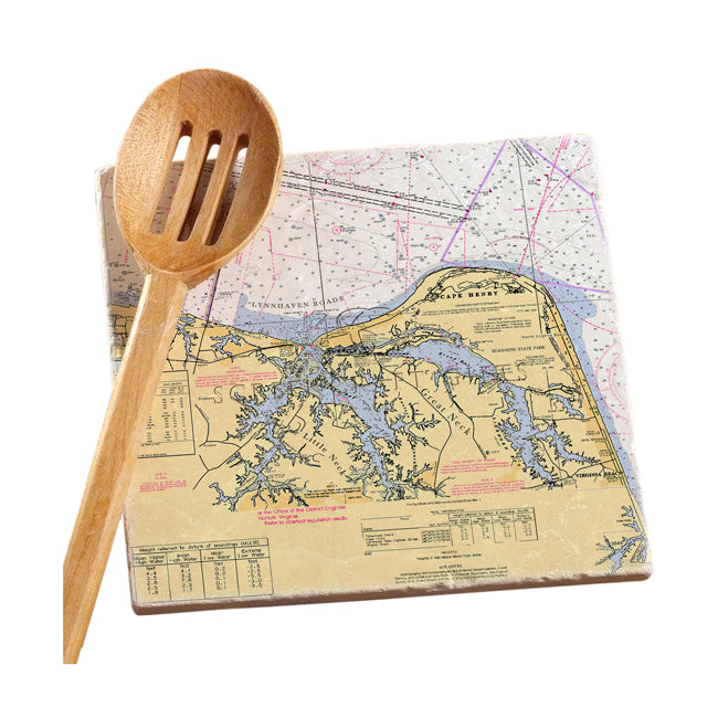 Cape Henry, VA  - Marble Trivet