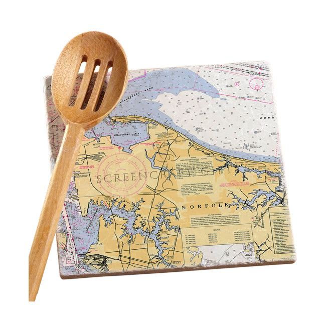 Norfolk, VA - Marble Trivet