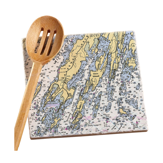 Orrs Island, ME - Marble Trivet