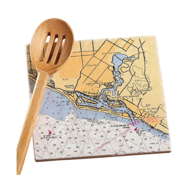 Newport Beach, CA- Marble Trivet