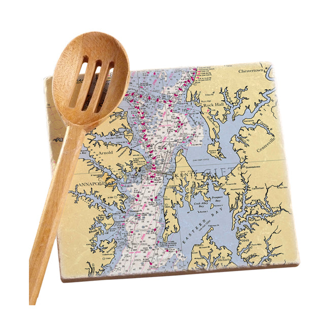 Chesapeake Bay - Marble Trivet