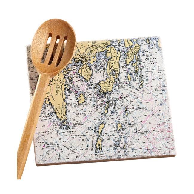 Boothbay Harbor, ME- Marble Trivet