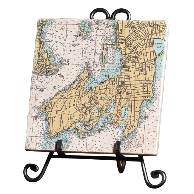 Newport Neck, RI - Marble Trivet