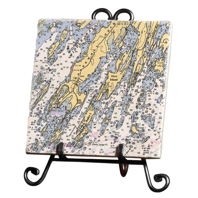 Orrs Island, ME - Marble Trivet