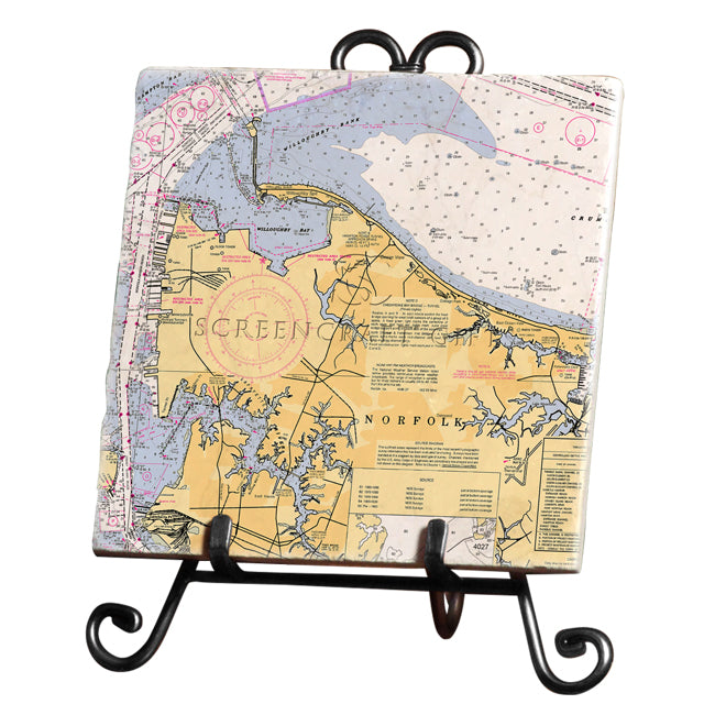 Norfolk, VA - Marble Trivet