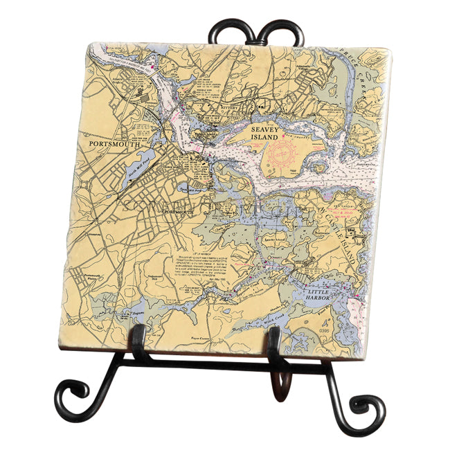 Portsmouth, NH - Marble Trivet