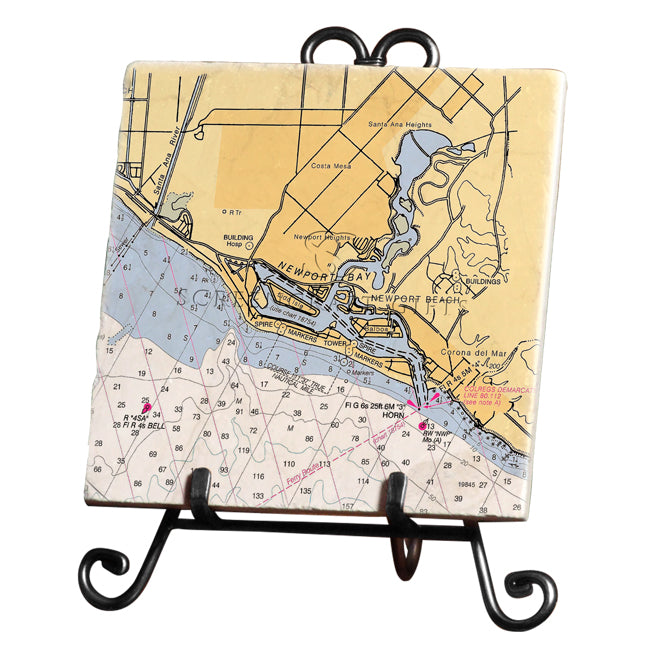 Newport Beach, CA- Marble Trivet