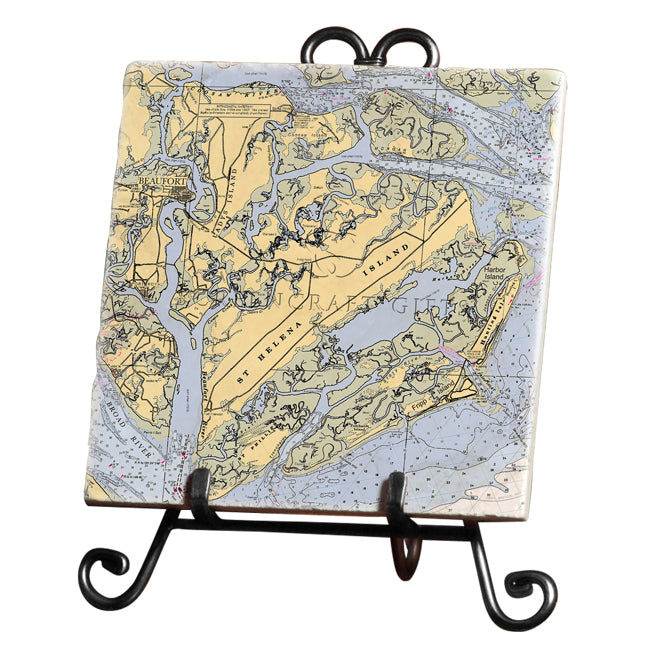 St. Helena, SC - Marble Trivet