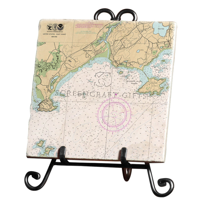 Scarborough, ME  - Marble Trivet