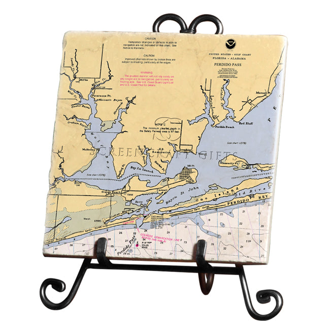 Orange Beach, AL - Marble Trivet