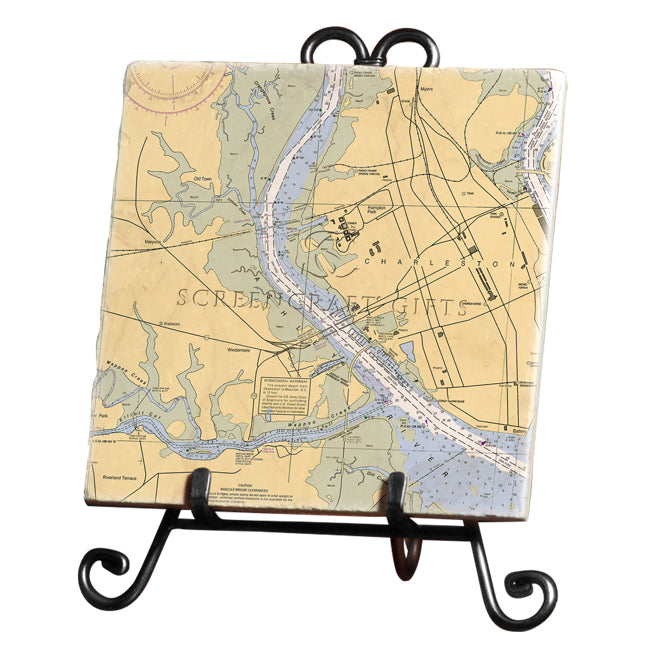 Ashley River, SC- Marble Trivet