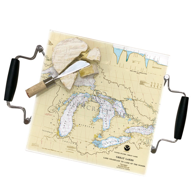 The Great Lakes - Glass Prep and Serve Board