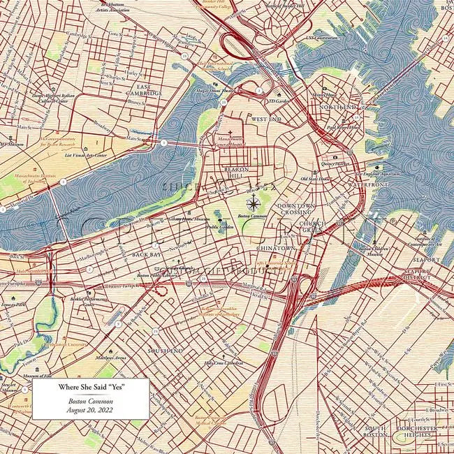 Create Your Own Map Gift - Classic Map Style