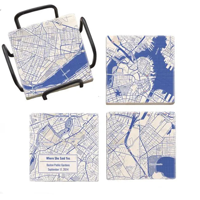 Create Your Own Map! - Blueprint Map Marble Coaster Set