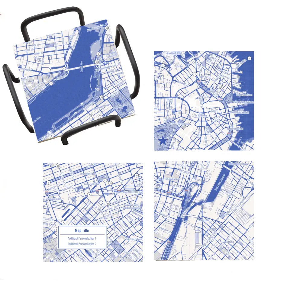 Create Your Own Map! - Blueprint Map Marble Coaster Set