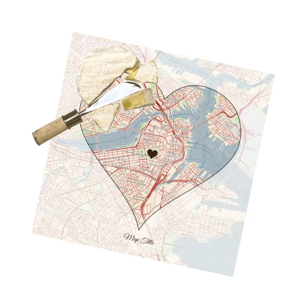 Create Your Own Map Gift - Heart Shaped Map