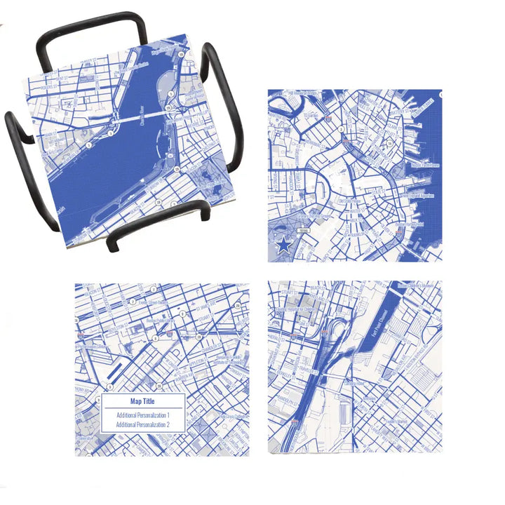 Create Your Own Map! - Blueprint Map Marble Coaster Set