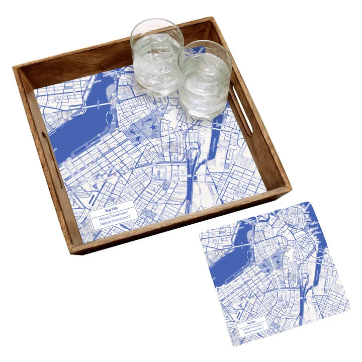 Create Your Own Map Gift - Blueprint Map Style