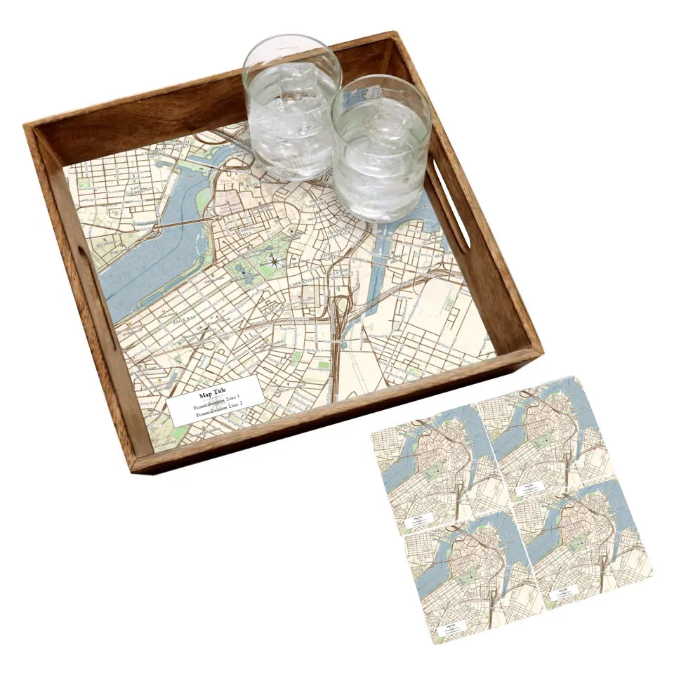 Custom Map Gift Design Lab - Antique Map