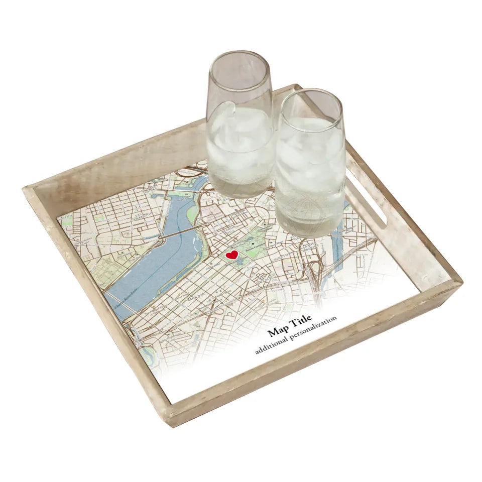 Custom Map Gift Design Lab - Marked with a Heart