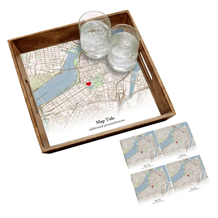 Custom Map Gift Design Lab - Marked with a Heart