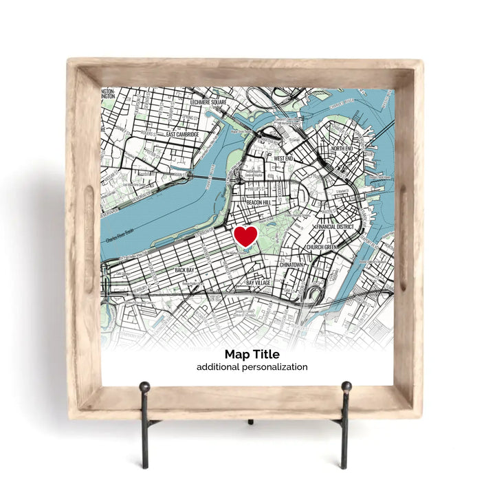 Custom Map Gift Design Lab - Marked with a Heart