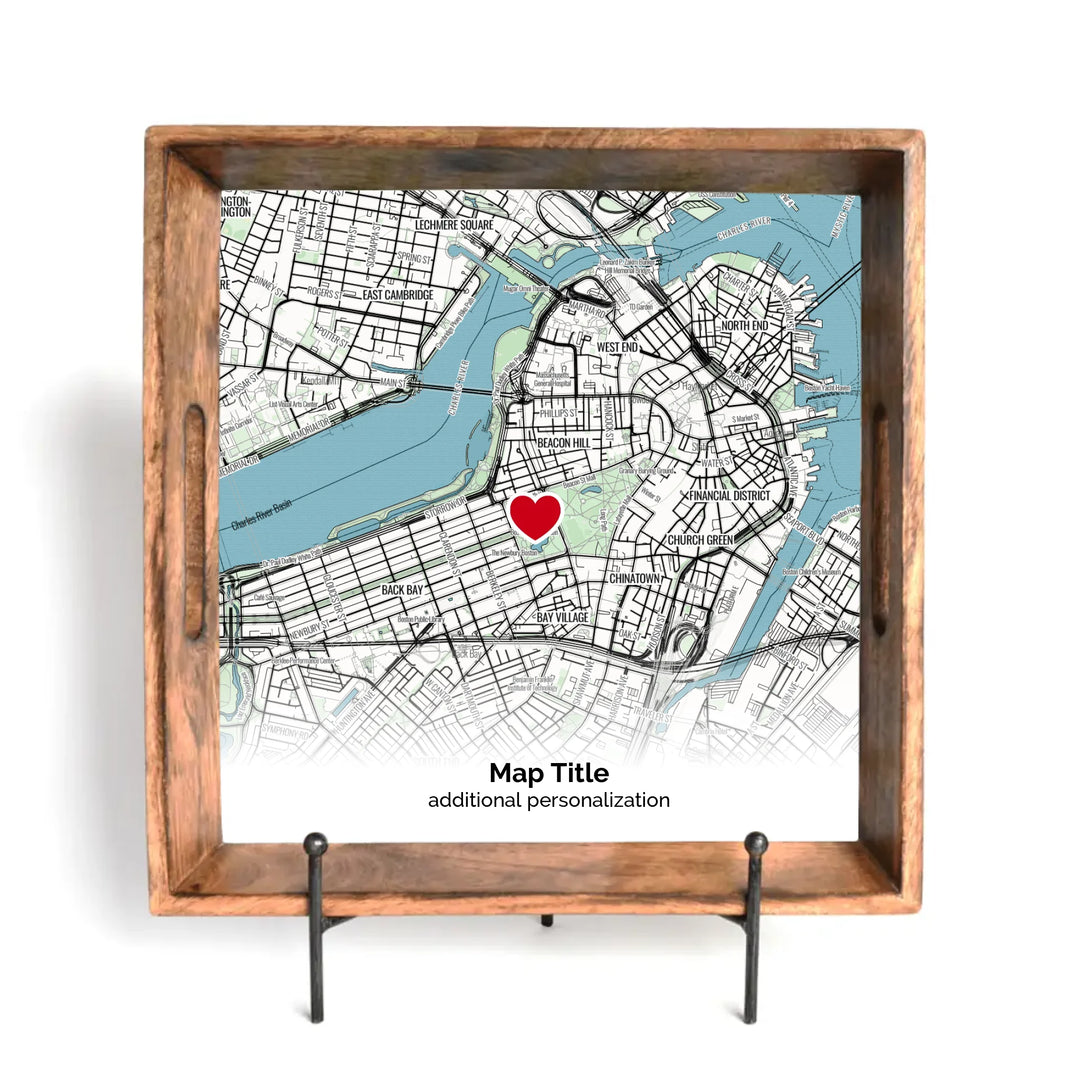 Custom Map Gift Design Lab - Marked with a Heart