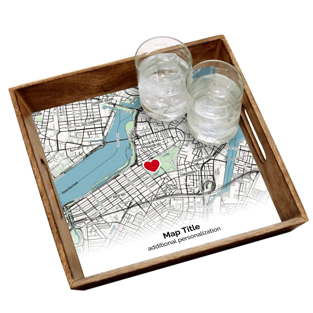 Custom Map Gift Design Lab - Marked with a Heart