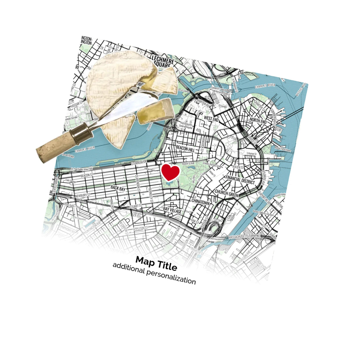 Custom Map Gift Design Lab - Marked with a Heart