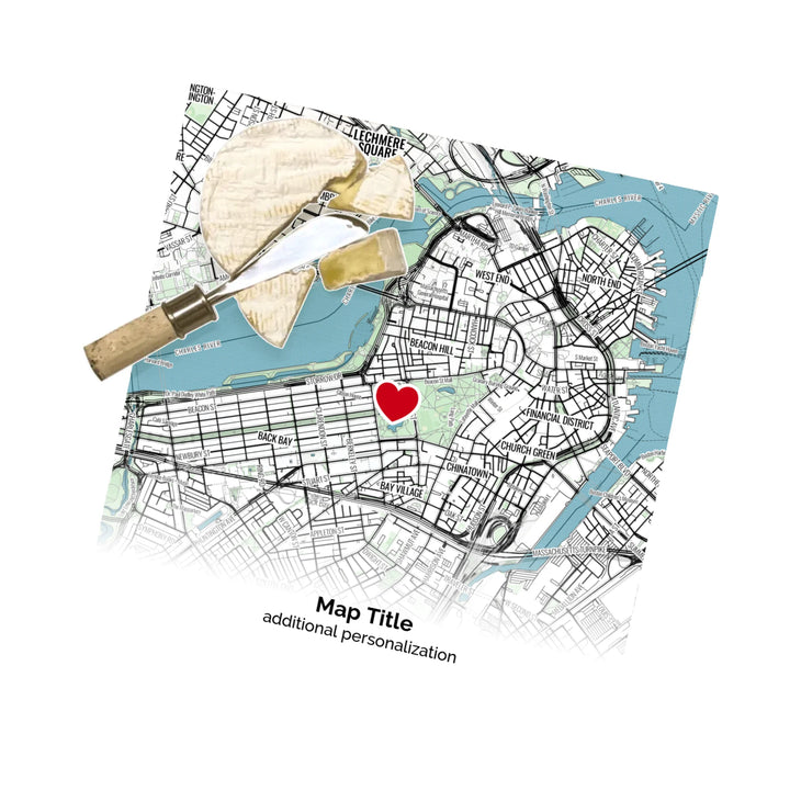 Custom Map Gift Design Lab - Marked with a Heart