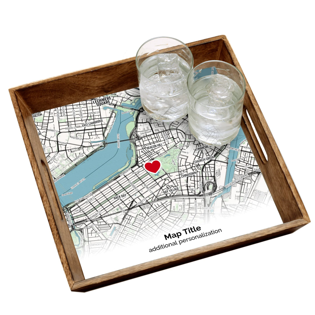 Custom Map Gift Design Lab - Marked with a Heart
