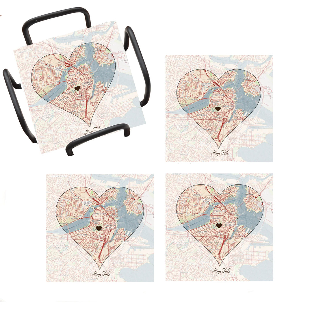 Create Your Own Map Gift - Heart Shaped Map