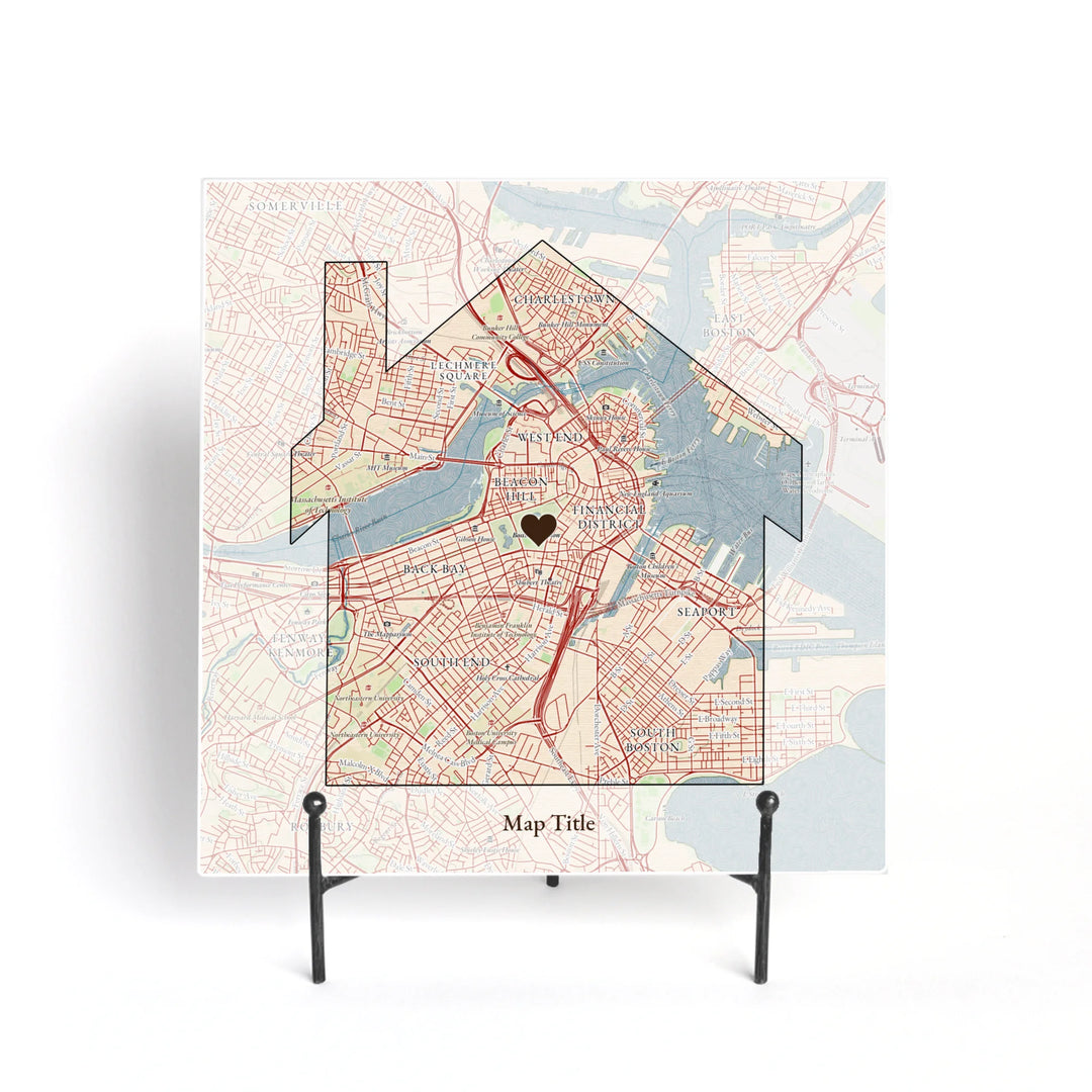 Create Your Own Map Gift - House Shaped Map