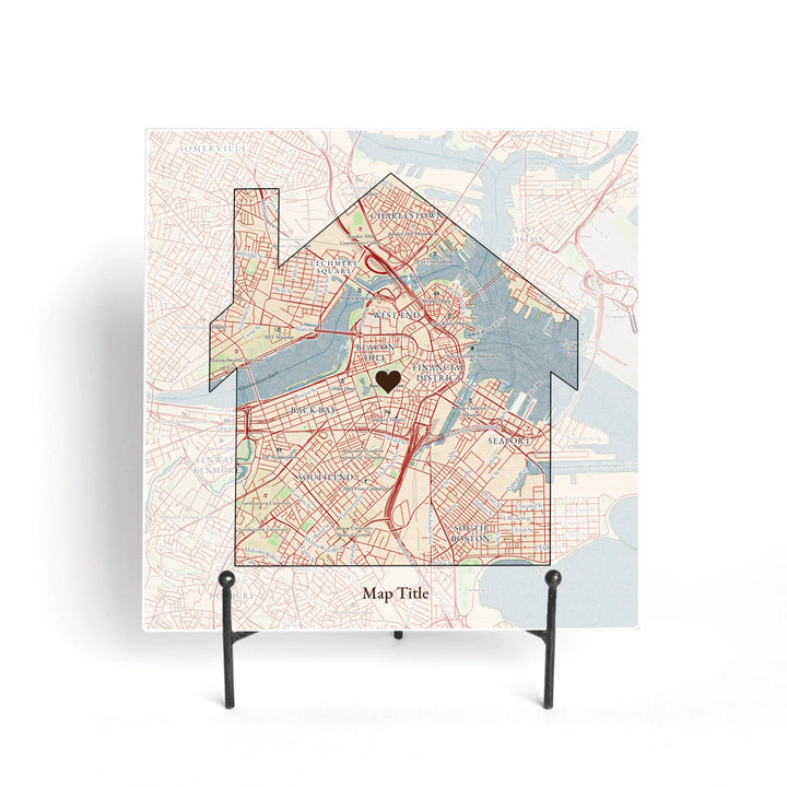 Create Your Own Map Gift - House Shaped Map