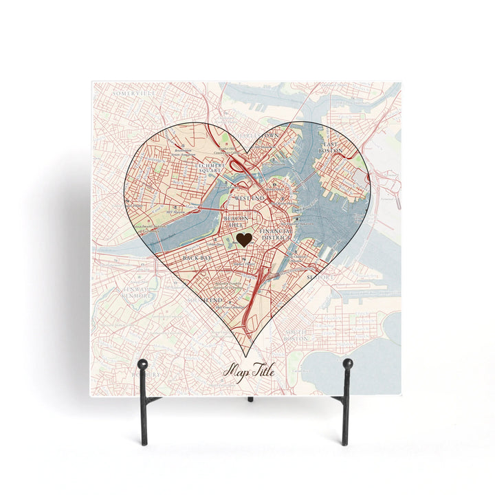 Create Your Own Map Gift - Heart Shaped Map