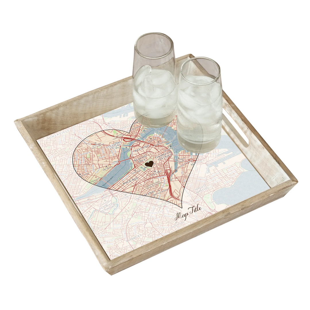 Create Your Own Map Gift - Heart Shaped Map