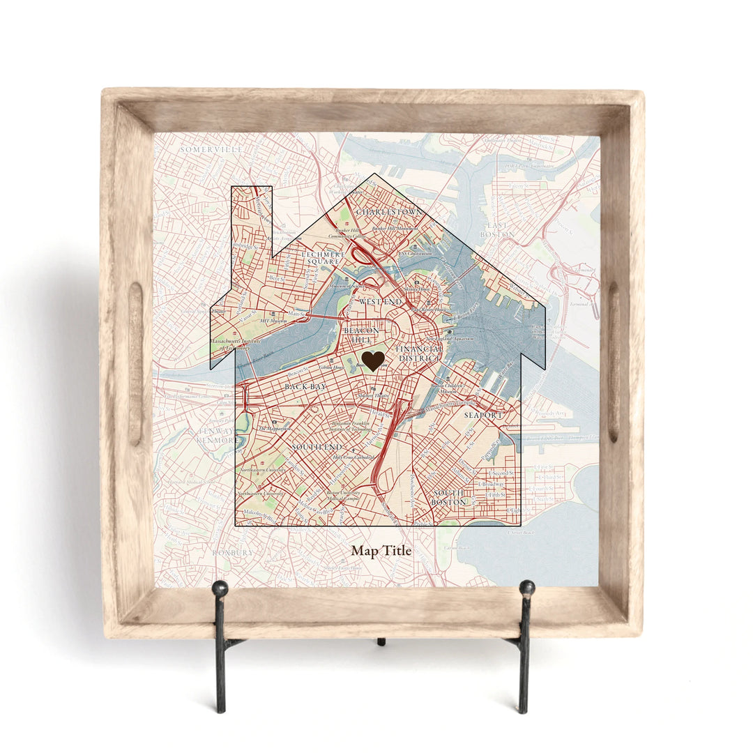 Create Your Own Map Gift - House Shaped Map
