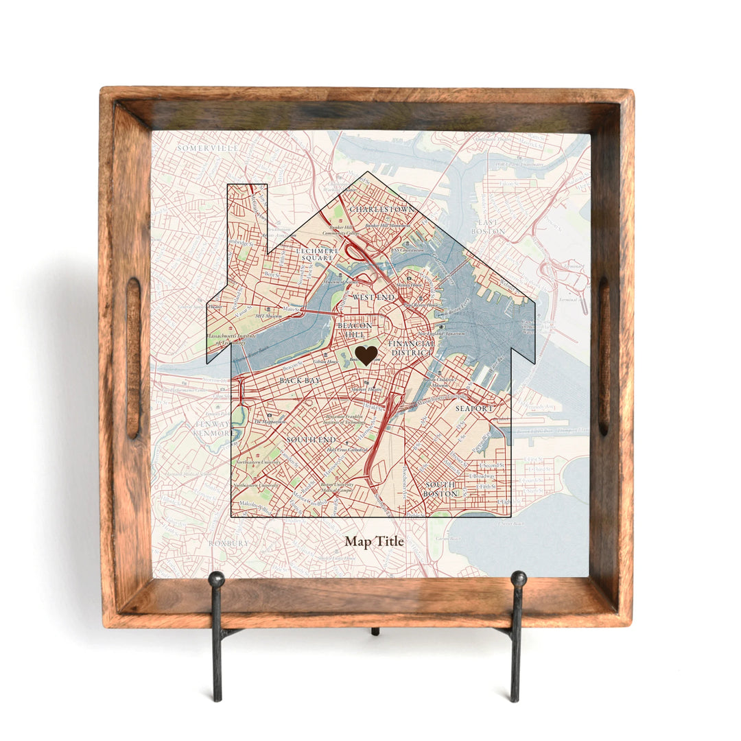 Create Your Own Map Gift - House Shaped Map