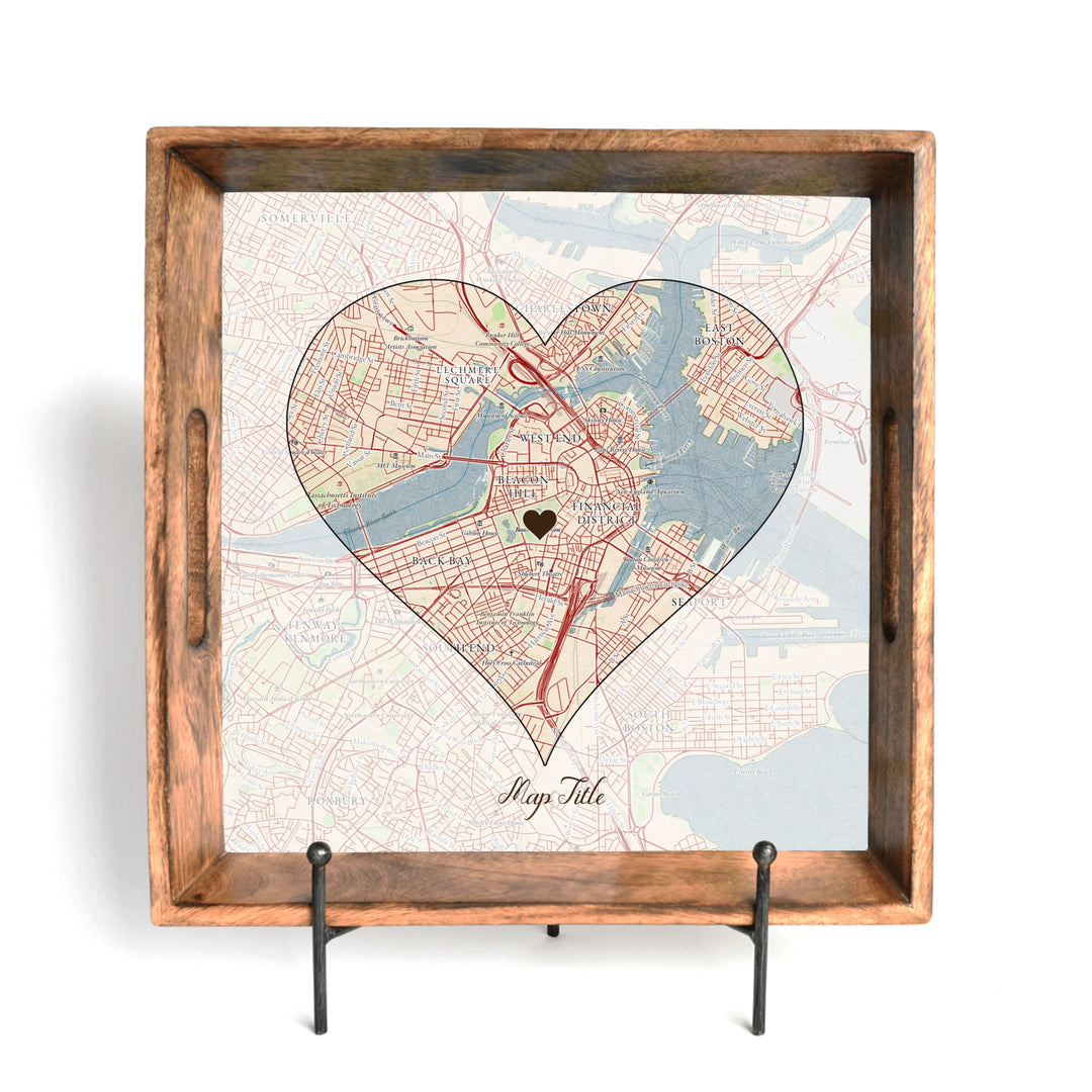 Create Your Own Map Gift - Heart Shaped Map