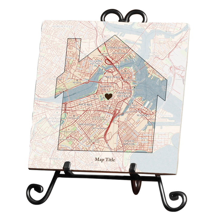 Create Your Own Map Gift - House Shaped Map