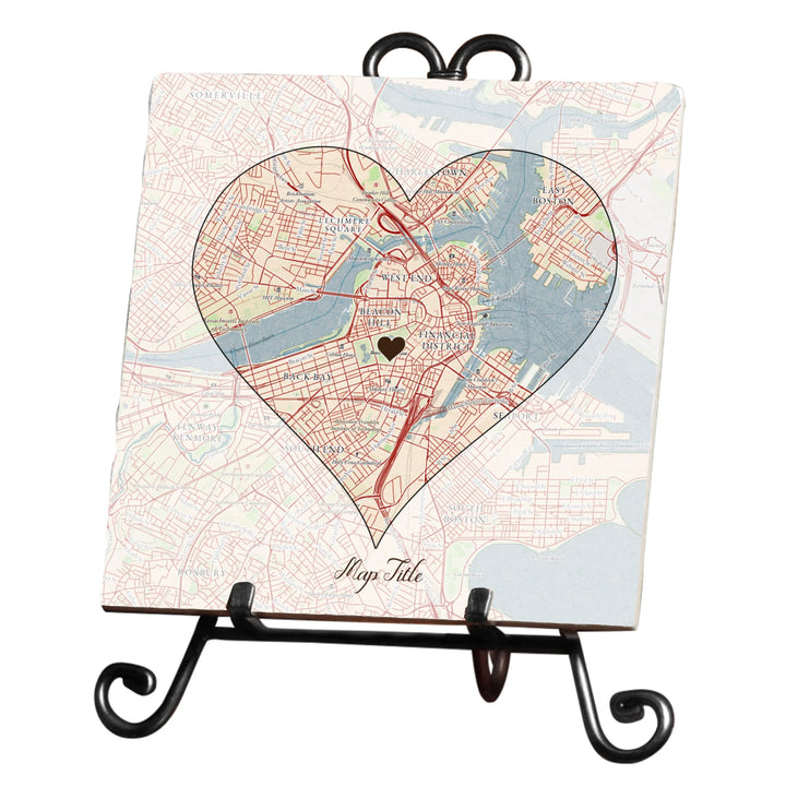 Create Your Own Map Gift - Heart Shaped Map