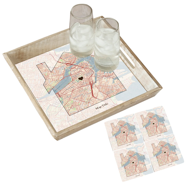 Create Your Own Map Gift - House Shaped Map