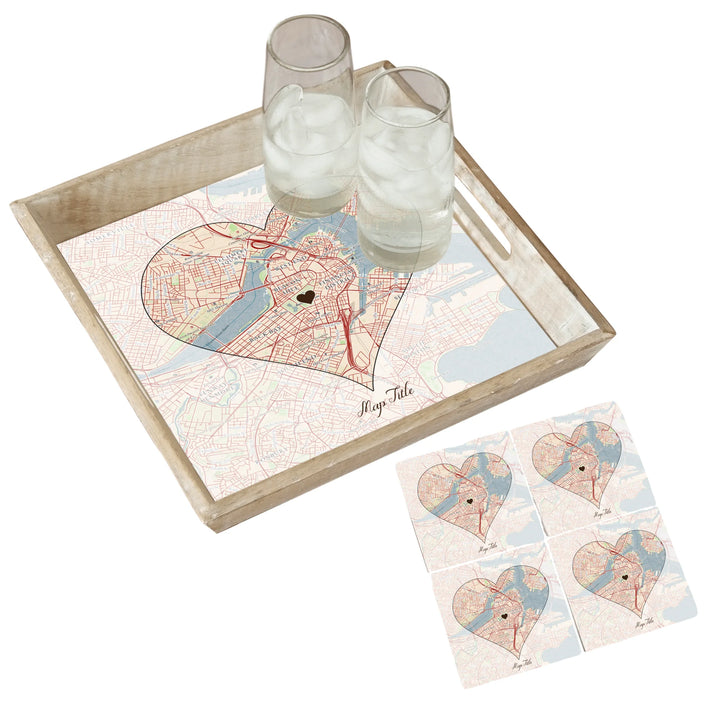 Create Your Own Map Gift - Heart Shaped Map