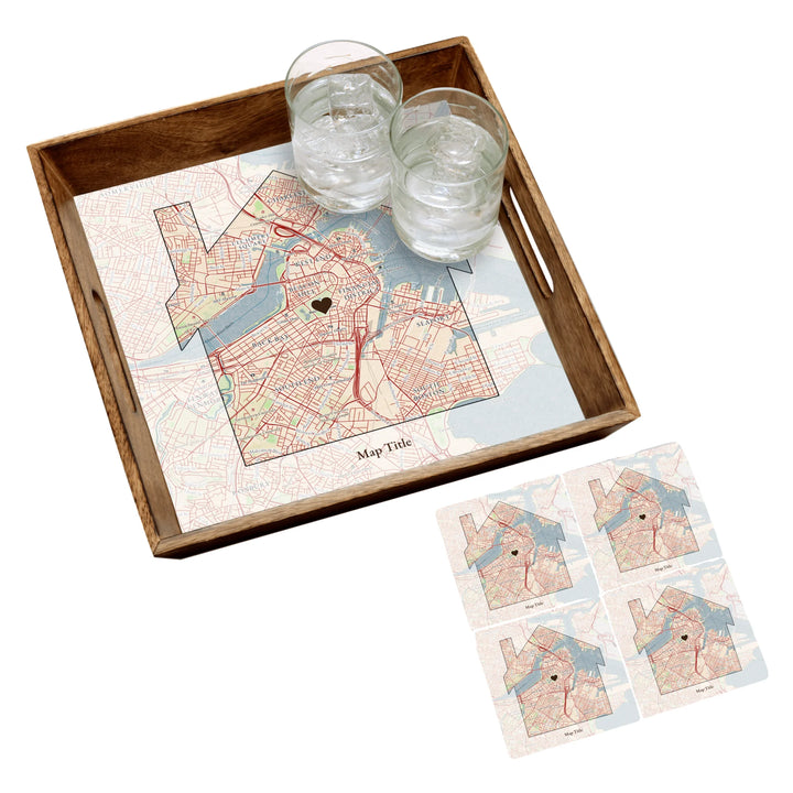 Create Your Own Map Gift - House Shaped Map