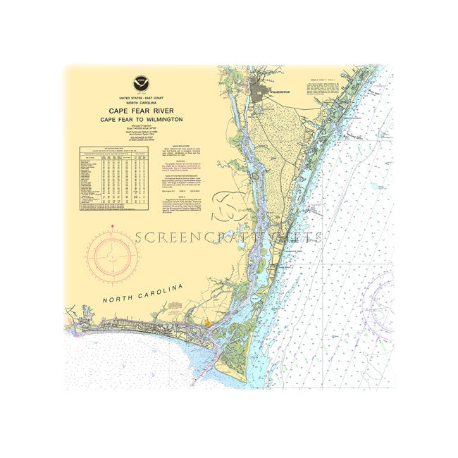 Cape Fear, NC - Wall Canvas