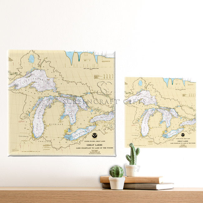 The Great Lakes - Wall Canvas